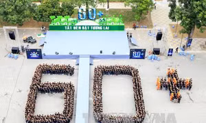 Hơn 2.000 sinh viên tham gia hưởng ứng chiến dịch Giờ Trái đất 