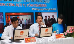Khai trương cổng dịch vụ công trực tuyến TP Hải Phòng 