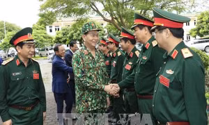 Chủ tịch nước Trần Đại Quang thăm, làm việc với Bộ Quốc phòng 