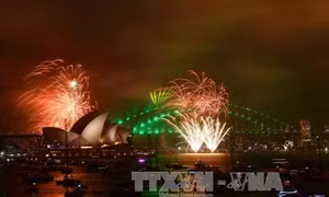 Nhiều nơi trên thế giới bắt đầu chào đón Năm mới 2018 