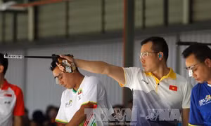 SEA Games 29: Hoàng Xuân Vinh chỉ giành HCB 10m súng ngắn hơi