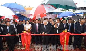 Tổng Bí thư Nguyễn Phú Trọng dự lễ khánh thành Đài Hữu nghị Việt Nam – Campuchia tại Preah Sihanouk 