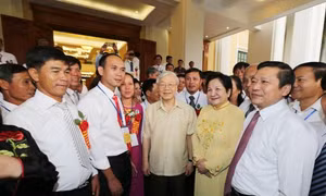 Tổng Bí thư Nguyễn Phú Trọng gặp mặt các đại biểu nông dân xuất sắc