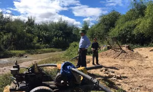 Tái diễn tình trạng khai thác trái phép khoáng sản ở thành phố Kon Tum