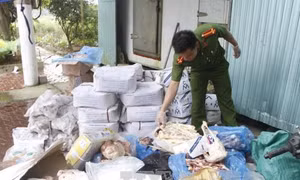 Hà Tĩnh: Phát hiện kho chứa gần 1 tấn thịt động vật ngoại nhập ôi thiu