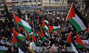 Người dân Palestine xuống đường phản đối kế hoạch di chuyển Đại sứ quán Mỹ tới Jerusalem 