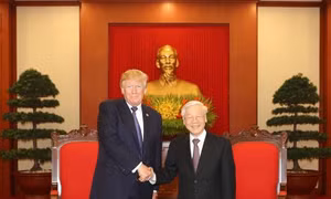 Tổng Bí thư Nguyễn Phú Trọng tiếp Tổng thống Hoa Kỳ Donald Trump ​