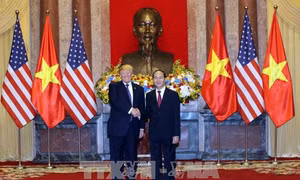 Tổng thống Mỹ Donald Trump kết thúc tốt đẹp chuyến thăm Việt Nam