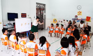 Khánh Hòa tiếp tục thí điểm dạy ngoại ngữ trong trường mầm non 