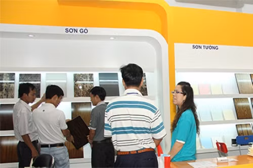 Lần đầu tiên tổ chức triển lãm quốc tế sơn và mực in tại Hà Nội ảnh 1