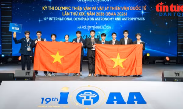Việt Nam giành 6 Huy chương Vàng, 4 Huy chương Bạc tại IOAA 2026