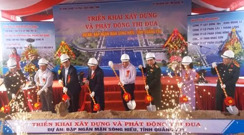 Quảng Trị xây dựng đập ngăn mặn sông Hiếu tạo nguồn cấp nước cho dân