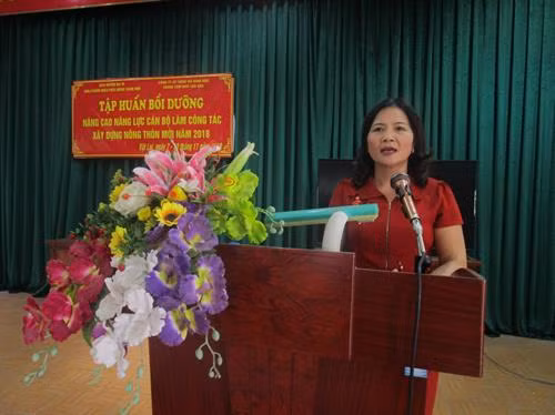 Ba Vì bồi dưỡng nâng cao năng lực cán bộ làm công tác xây dựng nông thôn mới