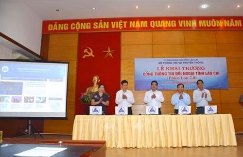 Lào Cai ra mắt Cổng thông tin đối ngoại phiên bản 2.0