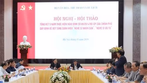 Đóng góp ý kiến để sửa đổi, bổ sung quy định xét tặng danh hiệu Nghệ sỹ Nhân dân, Nghệ sỹ Ưu tú