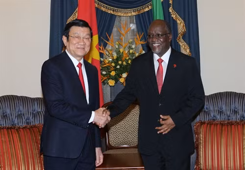 Chủ tịch nước Trương Tấn Sang kết thúc tốt đẹp chuyến thăm cấp Nhà nước Tanzania