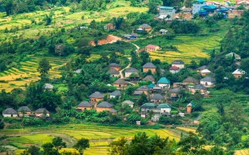 Vẻ đẹp nhà trình tường của đồng bào Hà Nhì