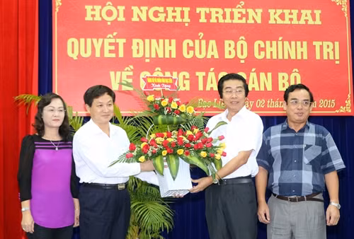 Đồng chí Lê Minh Khái, được bầu giữ chức Bí thư Tỉnh ủy Bạc Liêu
