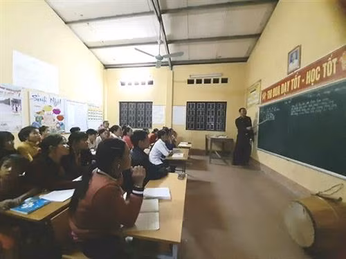 Lớp học xóa mù đặc biệt xã vùng cao biên giới Mường Chanh