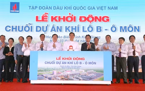Thủ tướng Chính phủ Nguyễn Tấn Dũng bấm nút khởi động chuỗi dự án Khí Lô B - Ô Môn