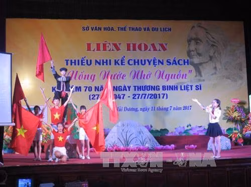 Liên hoan thiếu nhi kể chuyện sách về chủ đề “Uống nước, nhớ nguồn”