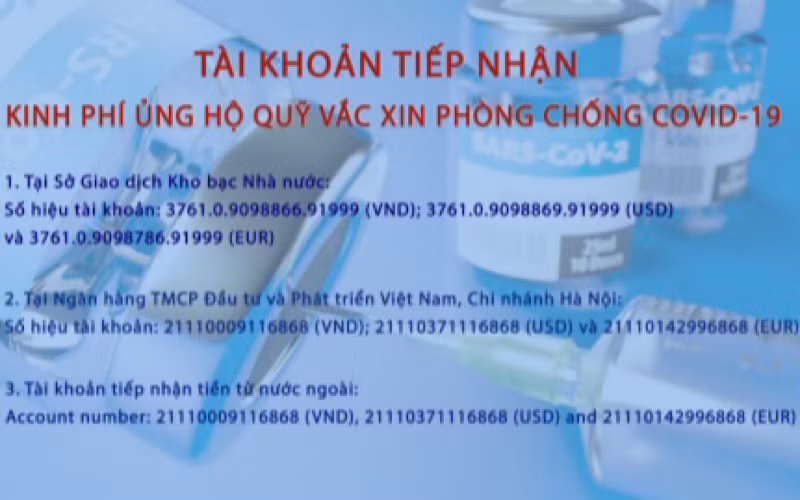 2.360 tỷ đồng ủng hộ Quỹ vaccine phòng COVID-19 từ các tập đoàn, tổng công ty thuộc Ủy ban Quản lý vốn nhà nước tại doanh nghiệp