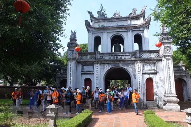Khu di tích Văn Miếu-Quốc Tử Giám. Ảnh: Quý Trung-TTXVN 