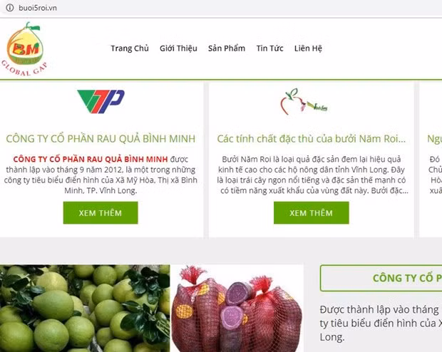 Nông sản Vĩnh Long lên sàn thương mại điện tử với tên miền “.vn”