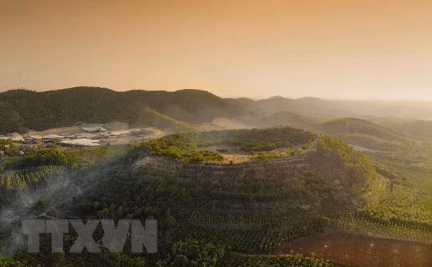 Vẻ kỳ vĩ của Công viên Địa chất Đăk Nông. Ảnh: TTXVN phát