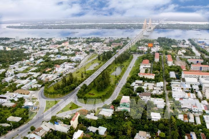 Thành phố Mỹ Tho. Ảnh: Nam Thái - TTXVN