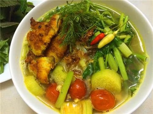 Giản dị bún cá rô đồng Hải Dương