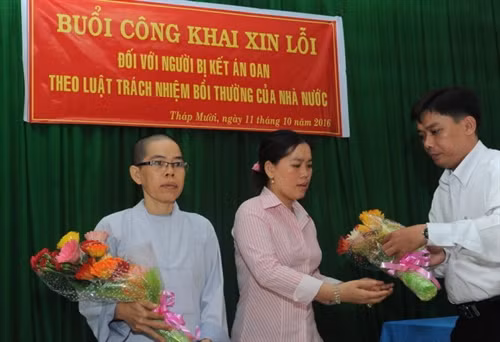 Huyện Tháp Mười xin lỗi vụ kết án oan chị em Kim Phụng-Tuyết Loan