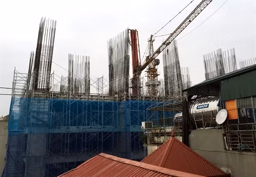 Hà Nội: Thông tin về vụ sập giàn giáo tại công trường thi công chung cư Eco Green Tower