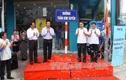 Lễ gắn biển tên đường Nhà báo, liệt sỹ Trần Kim Xuyến tại Hà Tĩnh