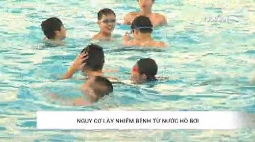 Nguy cơ lây nhiễm bệnh từ nước bể bơi