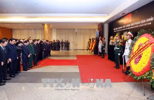 Lễ truy điệu nguyên Thủ tướng Phan Văn Khải tại Hà Nội