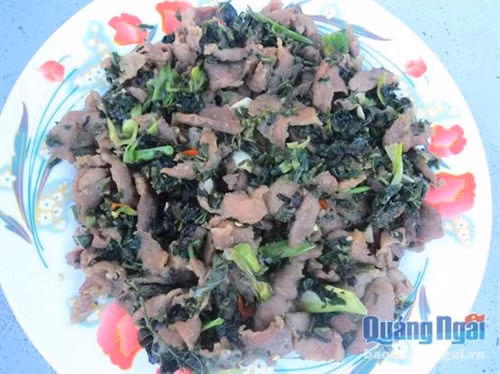 Về Ba Tơ ăn thịt trâu