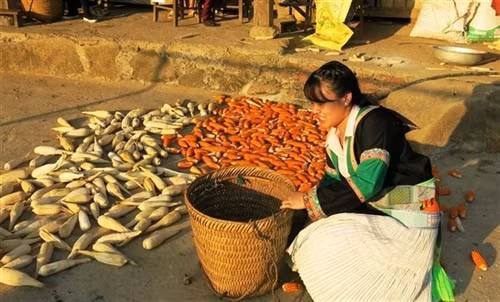 Chiếc quẩy tẩu với phụ nữ dân tộc Mông Cao Bằng