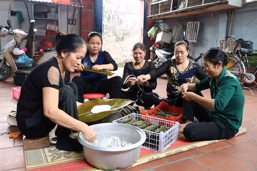 Bánh tẻ làng Chờ đậm đà hương vị xứ Kinh Bắc