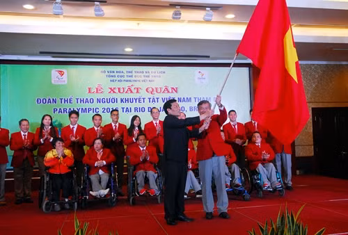 Đoàn Thể thao người khuyết tật Việt Nam xuất quân tham dự Paralympic Rio 2016