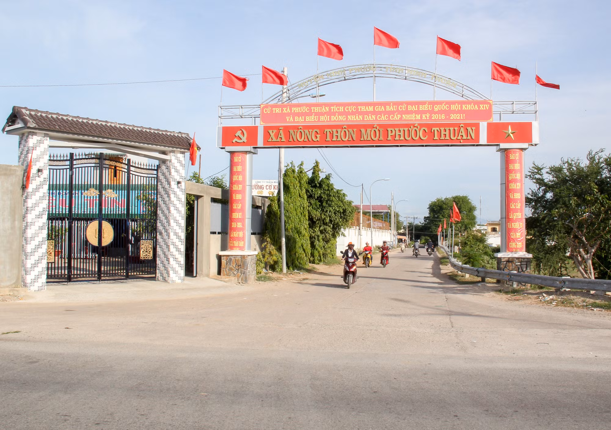 Xã Phước Thuận (huyện Ninh Phước) đạt chuẩn xã nông thôn mới nâng cao. Nguồn: nongnghiep.vn