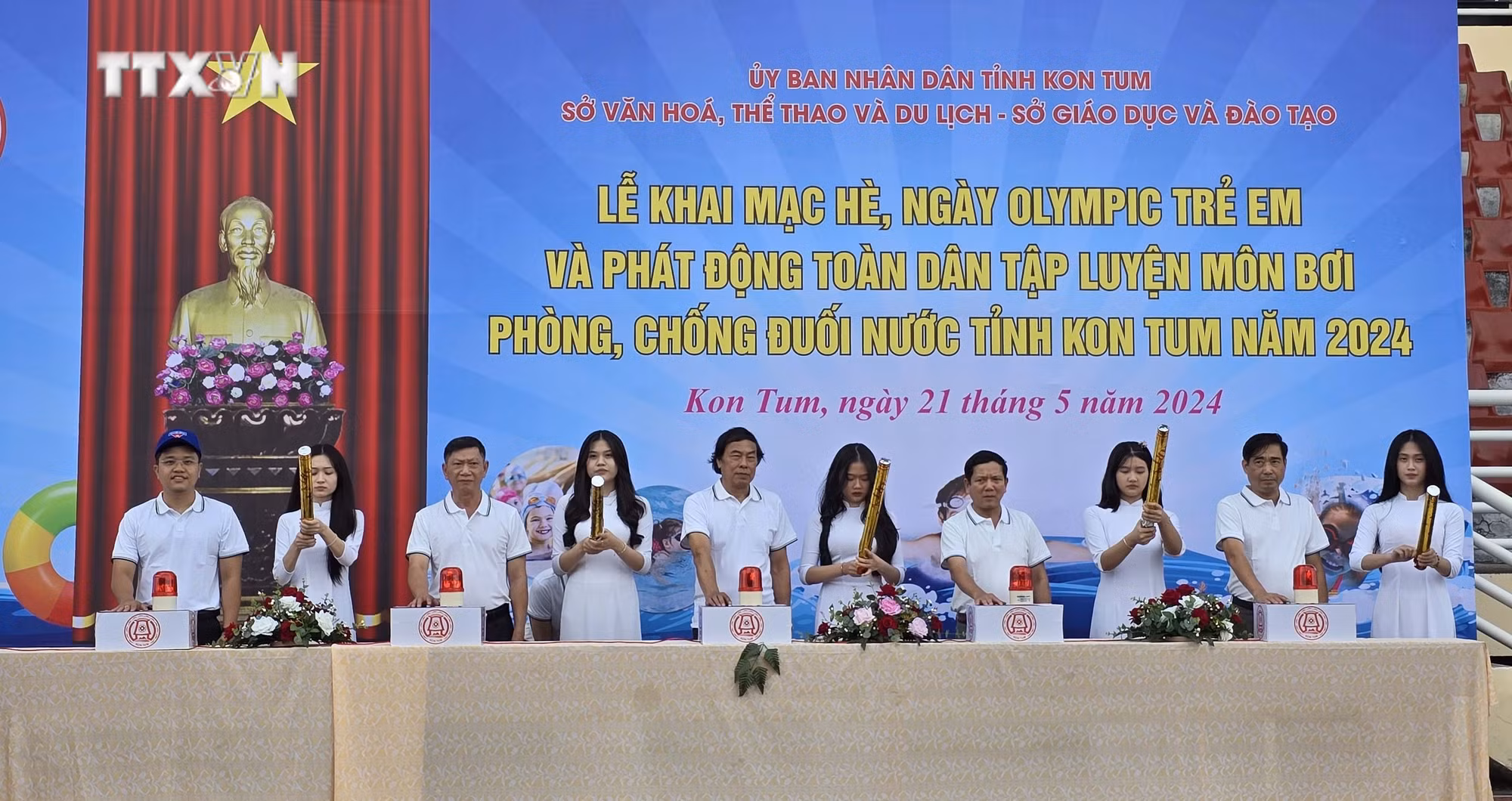 Kon Tum phát động phong trào toàn dân tập luyện môn bơi phòng, chống đuối nước