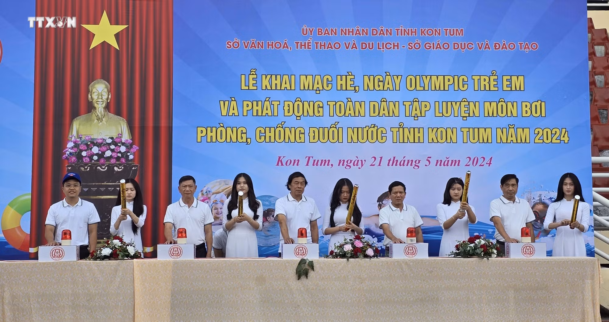 Kon Tum phát động phong trào toàn dân tập luyện môn bơi phòng, chống đuối nước