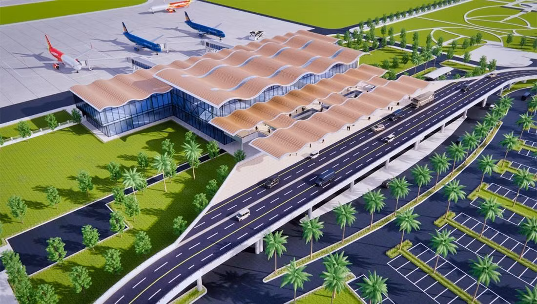 Một trong những phối cảnh của dự án Sân bay Quảng Trị. Ảnh :thanhnien.vn 