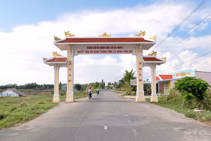 Diện mạo nông thôn mới trên xã Gia Hòa 1, huyện Mỹ Xuyên, tỉnh Sóc Trăng. Ảnh : tcnn.vn 