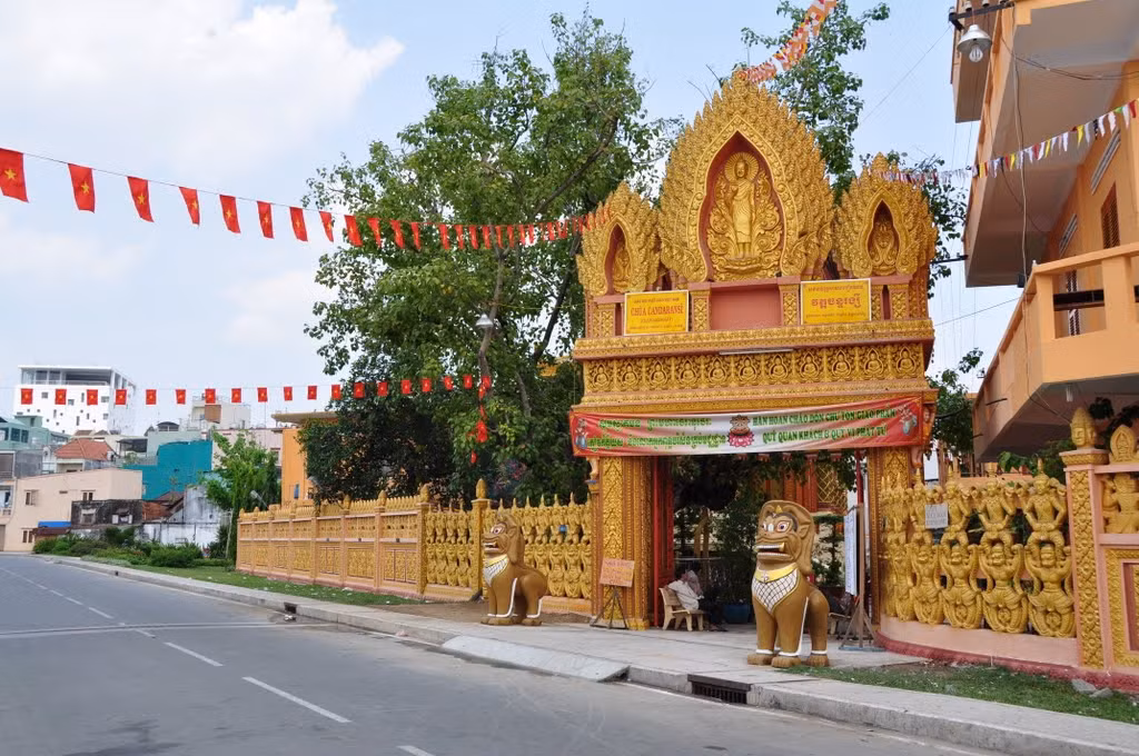 Mặt trước chùa Candaransi (quận 3, Thành phố Hồ Chí Minh). Ảnh: thuvienhoasen.org