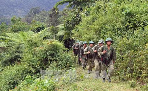 Màu áo xanh chiến sĩ biên phòng Ga Ry nơi “cổng trời” vùng biên