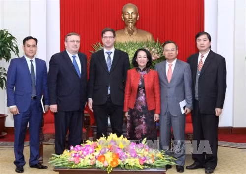 Trưởng Ban Dân vận Trung ương Trương Thị Mai tiếp Phó Chủ tịch Quốc hội Hungary