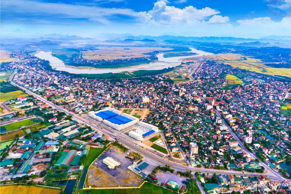 Thị trấn Đô Lương (huyện Đô Lương, tỉnh Nghệ An). Ảnh: baonghean.vn