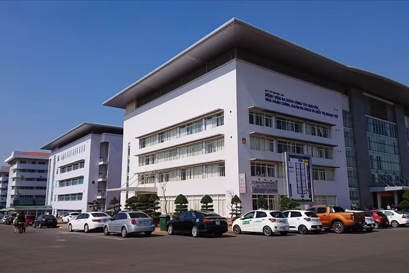 Một góc bệnh viện đa khoa vùng Tây Nguyên (trực thuộc Sở Y tế Đắk Lắk). Ảnh: baogialai.com.vn